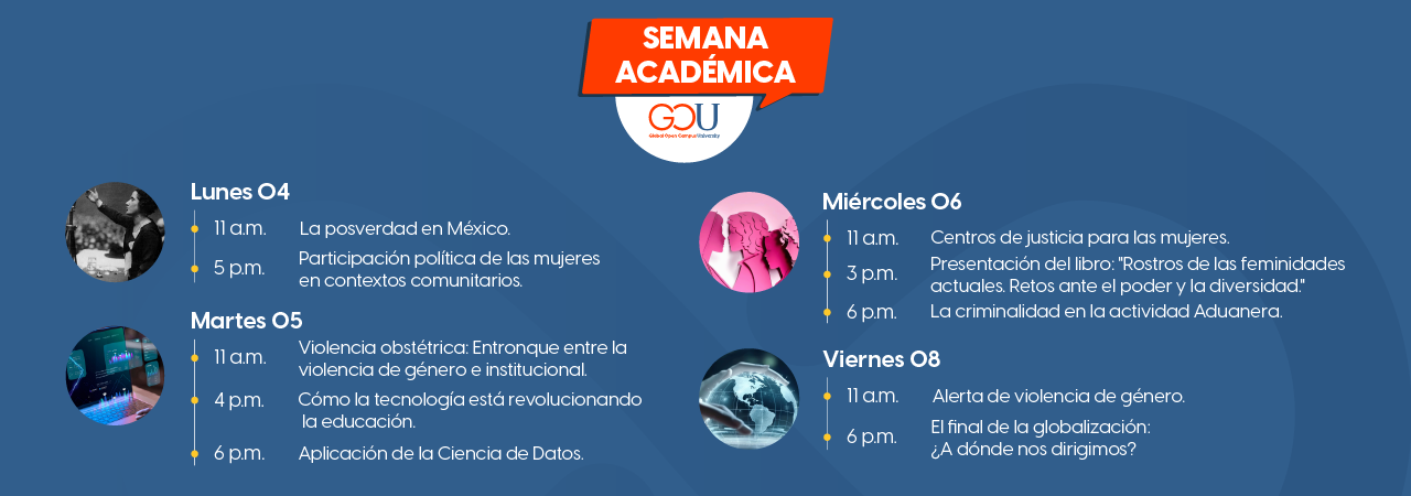 Semana académica del 4 al 8 de noviembre del 2024