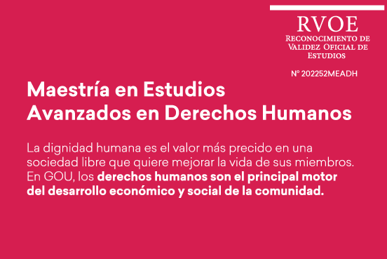 Maestría en Estudios Avanzados de Derechos Humanos