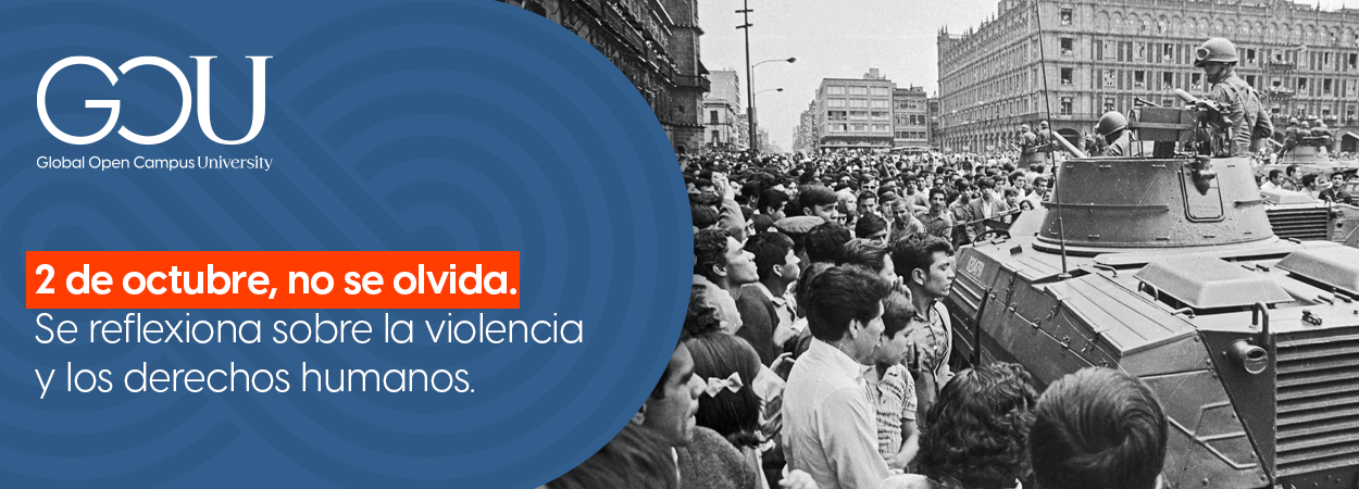 2 de octubre, no se olvida. Se reflexiona sobre la violencia y los derechos humanos